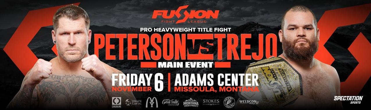 Fusion Fight League: Peterson vs Trejo banner